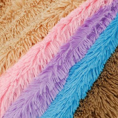 Medium Weight 260GSM gebreide plain PV Plush Stof voor het maken van speelgoed en kleding