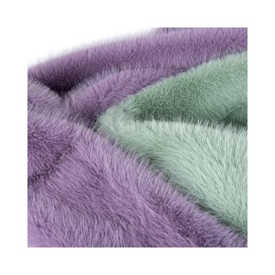 100% polyester pluisstof lang haar valse bontstof voor kleding Verwerking-voering