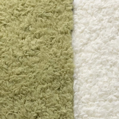 Anti-static weft gebreide valse bontstof gebreide dameskleding met 100% polyester