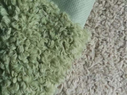 Anti-static weft gebreide valse bontstof gebreide dameskleding met 100% polyester