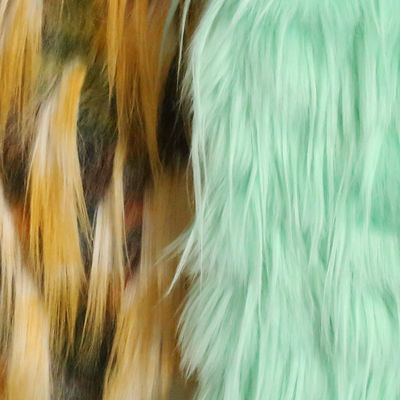 Plüsch Jacquard winterjassen met luxe valse bont 100% acryl