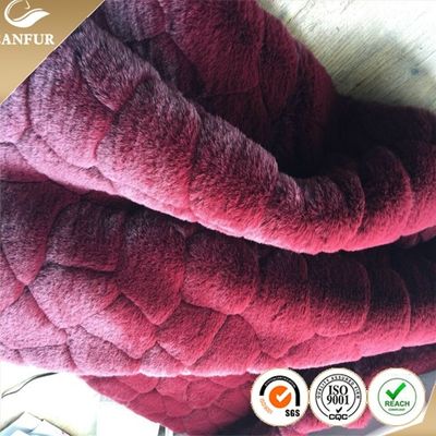 Detailhandel in gebreide kunstmatige vacht met polyester / acryl voormateriaal