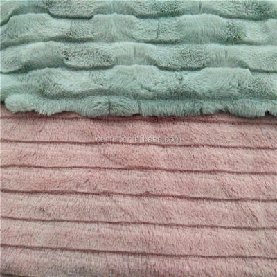 10-18mm Plie Navy Grote gewicht Snijstrook PV Plush Stof voor kleding in de marine