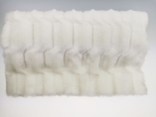 Tricot gebreide geborstelde witte PV pluisstof voor dekens en kussens