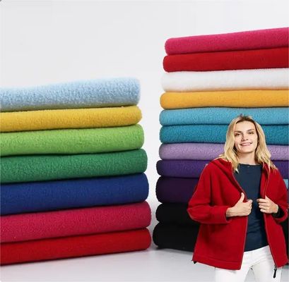 150d*144f Micro Polar Fleece Stof voor Jackets Lining 100% Polyester 155cm Breedte