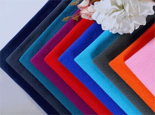 150d*144f Micro Polar Fleece Stof voor Jackets Lining 100% Polyester 155cm Breedte