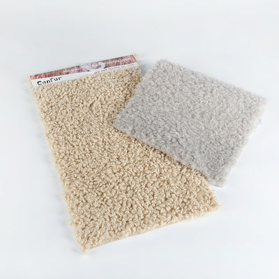 Gepersonaliseerde ontwerpen 100% polyester gebreide pluis Teddy fluweel voor winterkleding