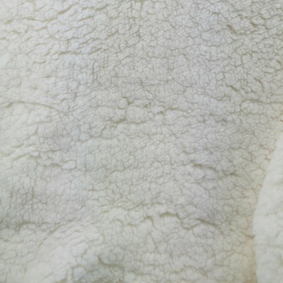Gezellig 100% polyester Sherpa bontstof voor jasvoering of baby kleding gratis monsters