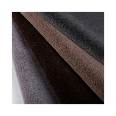 100% polyester voormateriaal Plush Faux Fur Stof voor jas Customized Design