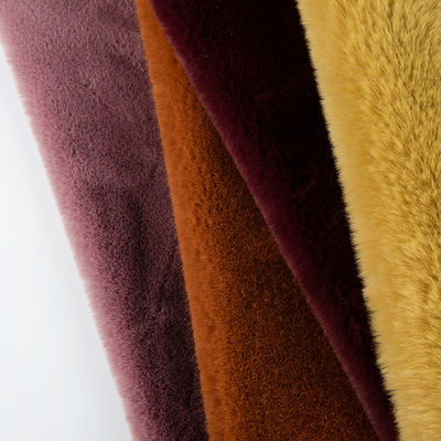 100% polyester voormateriaal Plush Faux Fur Stof voor jas Customized Design
