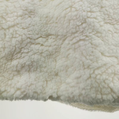 Gezellig 100% polyester Sherpa bontstof voor jasvoering of baby kleding gratis monsters