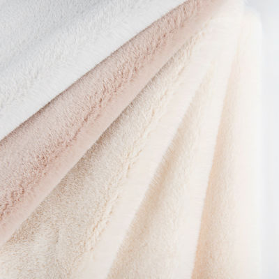 100% polyester voormateriaal Plush Faux Fur Stof voor jas Customized Design
