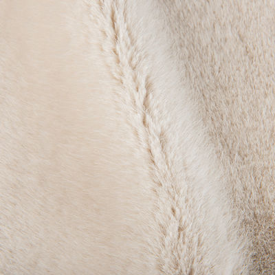 100% polyester voormateriaal Plush Faux Fur Stof voor jas Customized Design