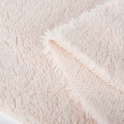 Polyester Sherpa voering Stof voor winterjas Jacket voering 300-500g/m Breedte 58/60