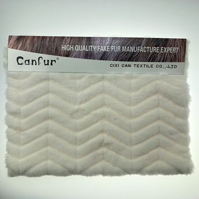 Geprinte gesneden konijnenvel pluis 1000 meter 15-25 dagen Levering 58/60" Breedte van CANFUR CN