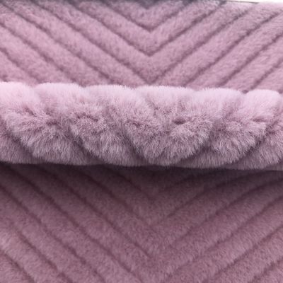 Design Plush Back Materiaal 100% Polyester Verf Konijnvel voor kleding