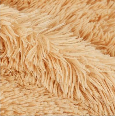 Medium Weight 260GSM gebreide plain PV Plush Stof voor het maken van speelgoed en kleding