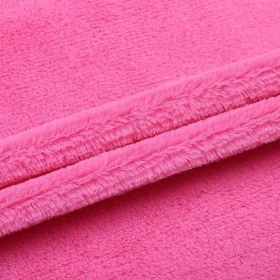Medium Weight 260GSM gebreide plain PV Plush Stof voor het maken van speelgoed en kleding