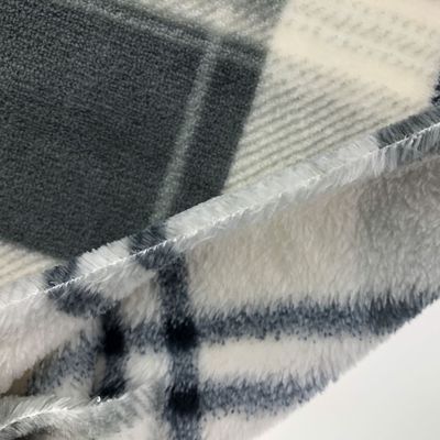 Kledingstof pluisstof 100% polyester gebreide flannelstof voor deken