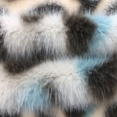 Zwak gebreide achterkant valse bont textiel voor vrouwen dekens 58/60 inch breedte