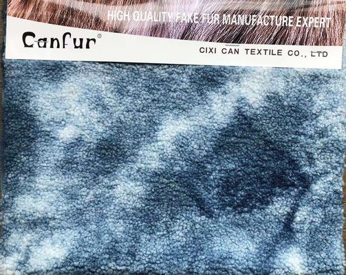Zacht en duurzaam 380 gm gemengd gekleurd lamsvellenstof voor kleding