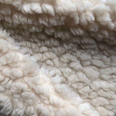 100% Polyester Plush Stof Gebreid 320gm 58/60" Breedte Sneldrogen voor Sherpa Stof