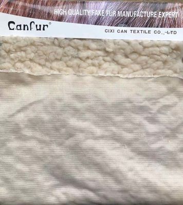 100% Polyester Plush Stof Gebreid 320gm 58/60" Breedte Sneldrogen voor Sherpa Stof