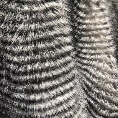 100% polyester voormateriaal Vervalste bontstof voor winterkleding in verschillende dichtheden