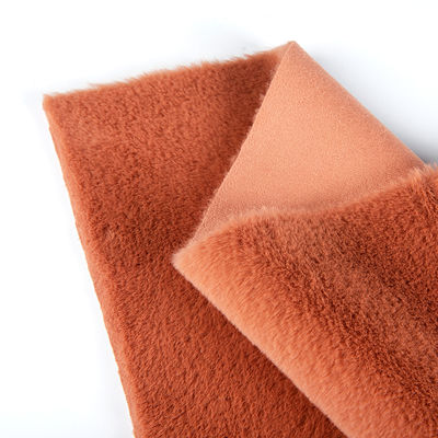 Beschrijving Fake Rabbit Fur Stof Suede Bonded Plush Stof voor kledingstukken Alle kleuren