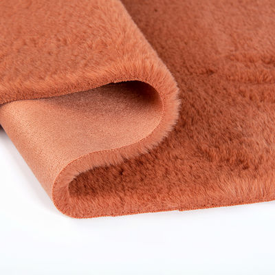 Beschrijving Fake Rabbit Fur Stof Suede Bonded Plush Stof voor kledingstukken Alle kleuren