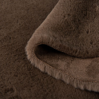 Beschrijving Fake Rabbit Fur Stof Suede Bonded Plush Stof voor kledingstukken Alle kleuren