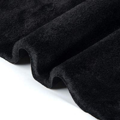 Beschrijving Fake Rabbit Fur Stof Suede Bonded Plush Stof voor kledingstukken Alle kleuren