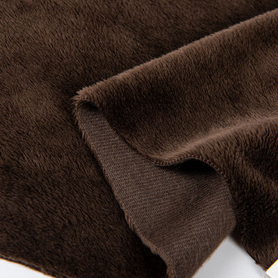 100% polyester zachte sherpa vlies korte bont stof voor speelgoed jas aanpasbaar