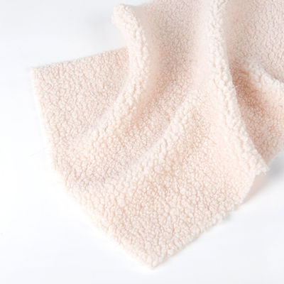 100 polyester gebreide teddy stof textiel met aangepaste dichtheid sherpa vlies