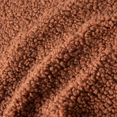 100 polyester gebreide teddy stof textiel met aangepaste dichtheid sherpa vlies