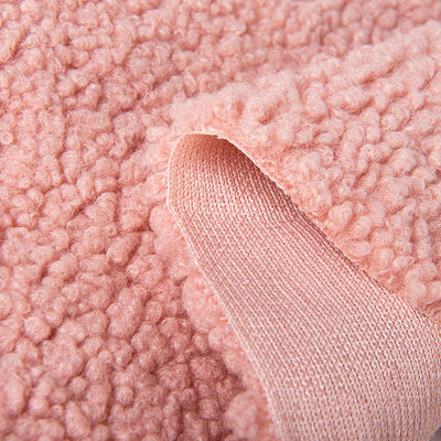 100 polyester gebreide teddy stof textiel met aangepaste dichtheid sherpa vlies