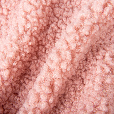 100 polyester gebreide teddy stof textiel met aangepaste dichtheid sherpa vlies