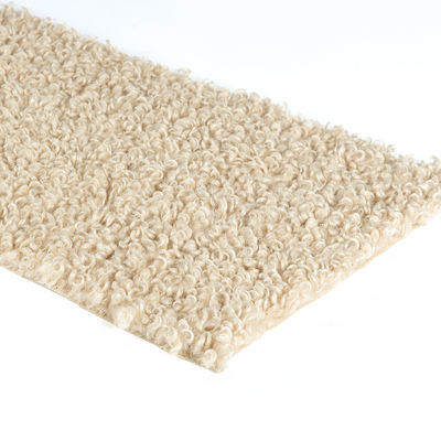 58/60" breedte 100% polyester fleece Teddy stof voor kleding Flannelette cirkels krullend