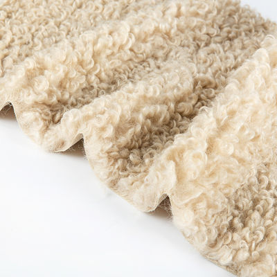 58/60" breedte 100% polyester fleece Teddy stof voor kleding Flannelette cirkels krullend