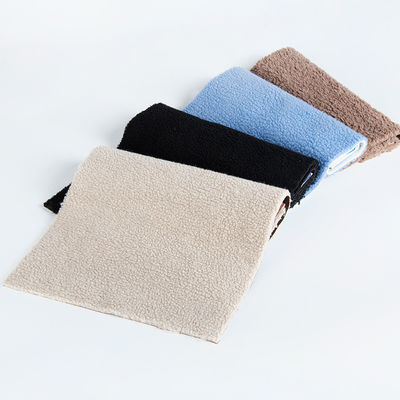 Aanpasbare garens 100% polyester sherpa fleece teddy bonded suede gebreide stof