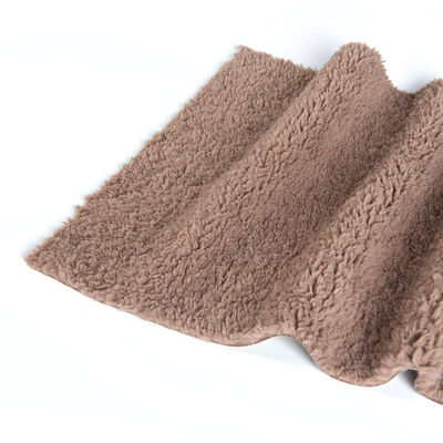 Aanpasbare garens 100% polyester sherpa fleece teddy bonded suede gebreide stof