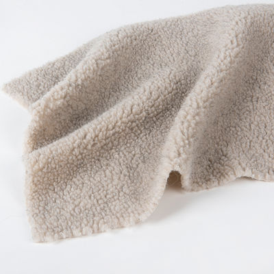 Aanpasbare garens Count Sherpa Lamb Borg Wol Plain Plush Stof voor kleding