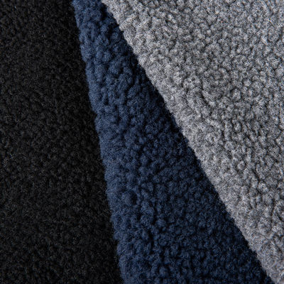 Aanpasbare garens Count Sherpa Lamb Borg Wol Plain Plush Stof voor kleding