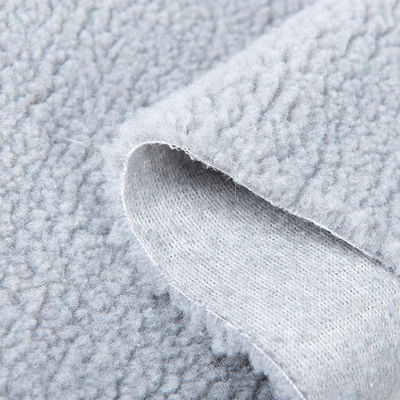 Aanpasbare garens Count Sherpa Lamb Borg Wol Plain Plush Stof voor kleding