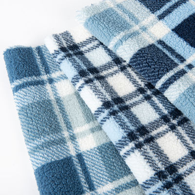 Super Soft 100 Polyester Gebreide Custom Pattern 3D Jacquard Mirco Sherpa Fleece Stof voor Kleding