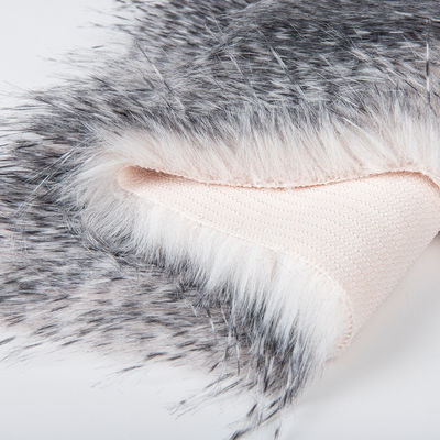1100 g/m gebreide rugzak van valse bontstof voor damesvest Luxe lange stapel materiaal
