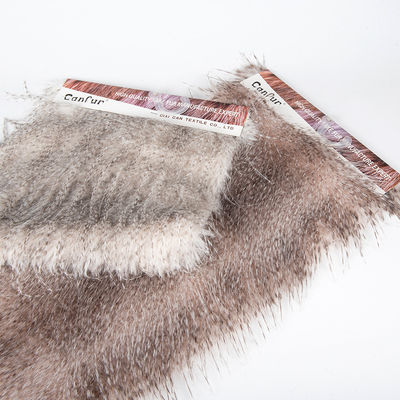 1100 g/m gebreide rugzak van valse bontstof voor damesvest Luxe lange stapel materiaal