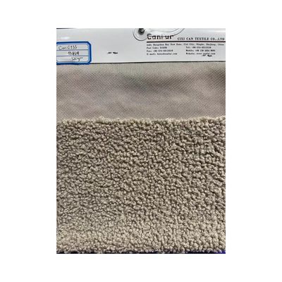 Zacht en veelzijdig 100% polyester Solid color gebreide teddy fleece stof voor kleding