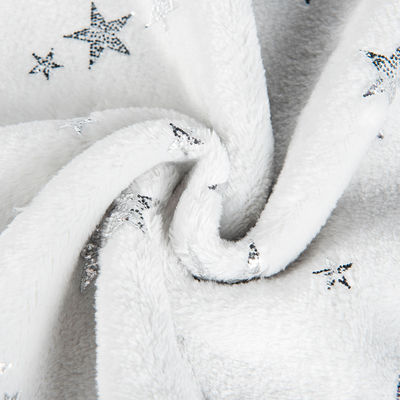 Glanzend fleece van flannel voor huishoudelijke textiel en lingerie 100% polyester geborsteld