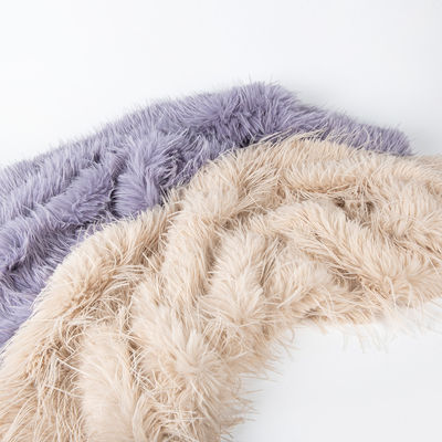 Lange Pile Faux Fur Stof met 100% Polyester Back Material en 58/60 "breedte